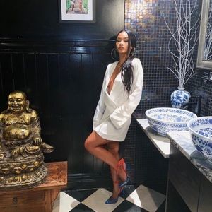 SOLD⭐️ Off-White Zip Tie Jelly Heels